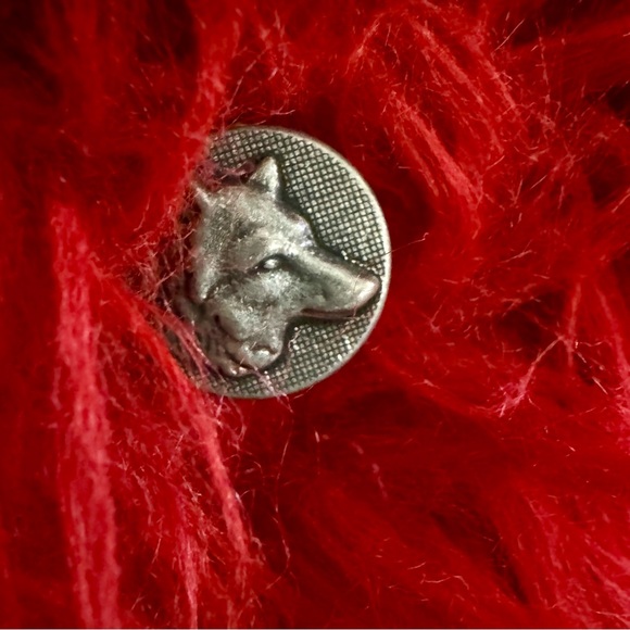 SPIRITHOODS RED VELVET WOLF CLASSIC FAUX FUR COAT | WOMEN'S M - Picture 8 of 15